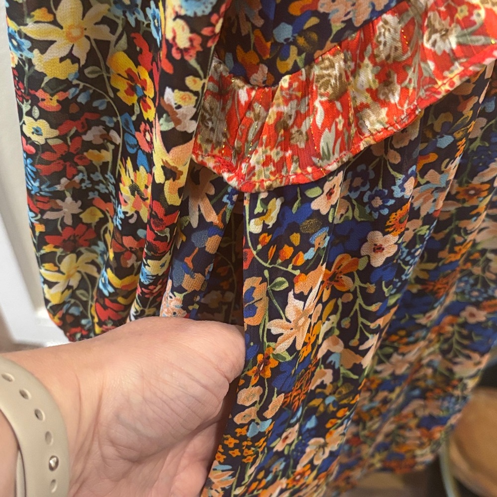 EUC Code x Mode Floral Multi-Pattern Dress - image 10